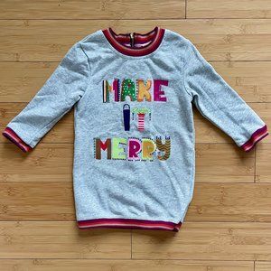 Hannah Banana by Sara Sara "Make It Merry" Sweatshirt Tunic - 2T